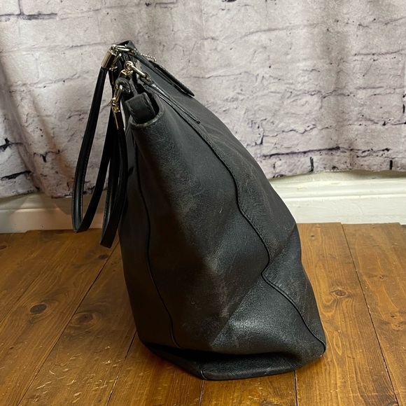 Coach Madison Saffiano East/West Bond Tote black leather bag - Picture 5 of 13